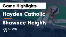 Hayden Catholic  vs Shawnee Heights  Game Highlights - Oct. 13, 2022