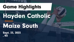 Hayden Catholic  vs Maize South Game Highlights - Sept. 23, 2023