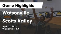 Watsonville  vs Scotts Valley  Game Highlights - April 21, 2021