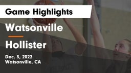 Watsonville  vs Hollister Game Highlights - Dec. 3, 2022