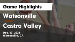 Watsonville  vs Castro Valley  Game Highlights - Dec. 17, 2022