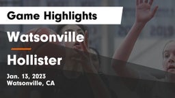 Watsonville  vs Hollister Game Highlights - Jan. 13, 2023