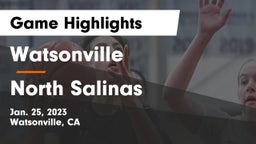 Watsonville  vs North Salinas Game Highlights - Jan. 25, 2023