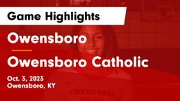 Owensboro  vs Owensboro Catholic  Game Highlights - Oct. 3, 2023