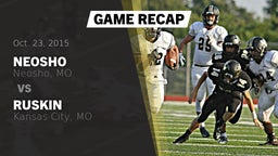 Recap: Neosho  vs. Ruskin  2015