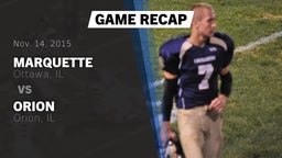 Recap: Marquette  vs. Orion  2015