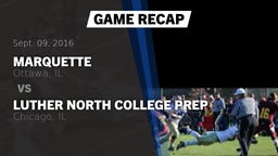 Recap: Marquette  vs. Luther North College Prep 2016