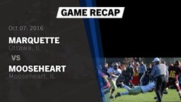 Recap: Marquette  vs. Mooseheart  2016