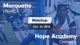 Matchup: Marquette High vs. Hope Academy  2016