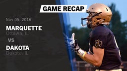 Recap: Marquette  vs. Dakota  2016