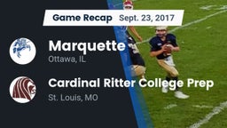 Recap: Marquette  vs. Cardinal Ritter College Prep 2017