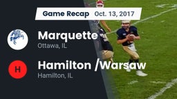 Recap: Marquette  vs. Hamilton /Warsaw  2017