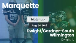 Matchup: Marquette High vs. Dwight/Gardner-South Wilmington  2018