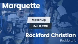 Matchup: Marquette High vs. Rockford Christian  2018
