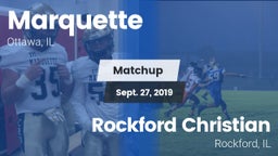 Matchup: Marquette High vs. Rockford Christian  2019
