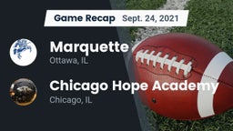 Recap: Marquette  vs. Chicago Hope Academy  2021
