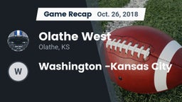 Recap: Olathe West   vs. Washington -Kansas City 2018