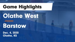 Olathe West   vs Barstow  Game Highlights - Dec. 4, 2020