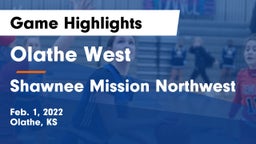 Olathe West   vs Shawnee Mission Northwest Game Highlights - Feb. 1, 2022