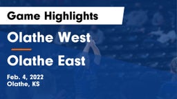Olathe West   vs Olathe East  Game Highlights - Feb. 4, 2022
