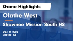 Olathe West   vs Shawnee Mission South HS Game Highlights - Dec. 8, 2023