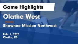 Olathe West   vs Shawnee Mission Northwest  Game Highlights - Feb. 4, 2020