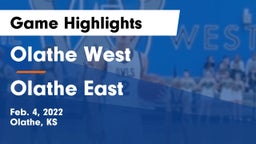Olathe West   vs Olathe East  Game Highlights - Feb. 4, 2022