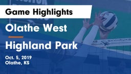 Olathe West   vs Highland Park Game Highlights - Oct. 5, 2019