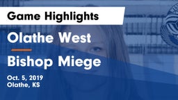 Olathe West   vs Bishop Miege Game Highlights - Oct. 5, 2019