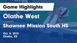 Olathe West   vs Shawnee Mission South HS Game Highlights - Oct. 8, 2019