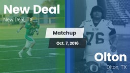 Matchup: New Deal  vs. Olton  2016