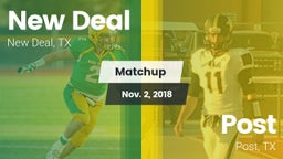 Matchup: New Deal  vs. Post  2018