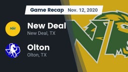 Recap: New Deal  vs. Olton  2020