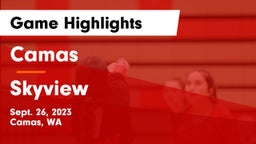 Camas  vs Skyview  Game Highlights - Sept. 26, 2023