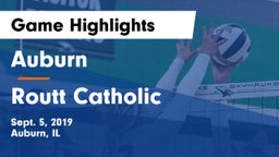 Auburn  vs Routt Catholic Game Highlights - Sept. 5, 2019
