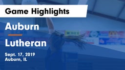 Auburn  vs Lutheran Game Highlights - Sept. 17, 2019