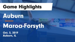 Auburn  vs Maroa-Forsyth  Game Highlights - Oct. 3, 2019
