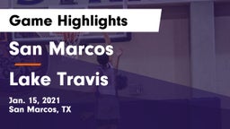 San Marcos  vs Lake Travis  Game Highlights - Jan. 15, 2021