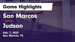 San Marcos  vs Judson  Game Highlights - Feb. 7, 2023