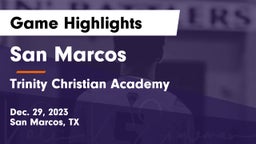 San Marcos  vs Trinity Christian Academy  Game Highlights - Dec. 29, 2023