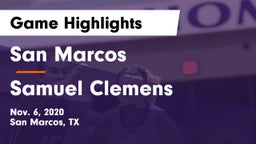 San Marcos  vs Samuel Clemens  Game Highlights - Nov. 6, 2020