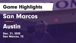 San Marcos  vs Austin  Game Highlights - Dec. 21, 2020