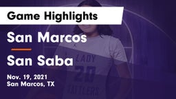 San Marcos  vs San Saba  Game Highlights - Nov. 19, 2021