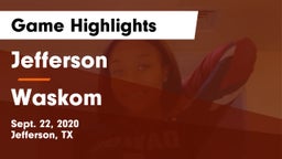 Jefferson  vs Waskom  Game Highlights - Sept. 22, 2020