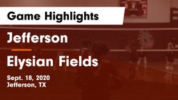 Jefferson  vs Elysian Fields  Game Highlights - Sept. 18, 2020