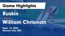 Ruskin  vs William Chrisman  Game Highlights - Sept. 14, 2023