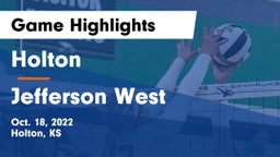 Holton  vs Jefferson West  Game Highlights - Oct. 18, 2022