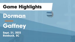 Dorman  vs Gaffney  Game Highlights - Sept. 21, 2023