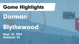 Dorman  vs Blythewood  Game Highlights - Sept. 22, 2023