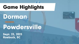 Dorman  vs Powdersville  Game Highlights - Sept. 23, 2023